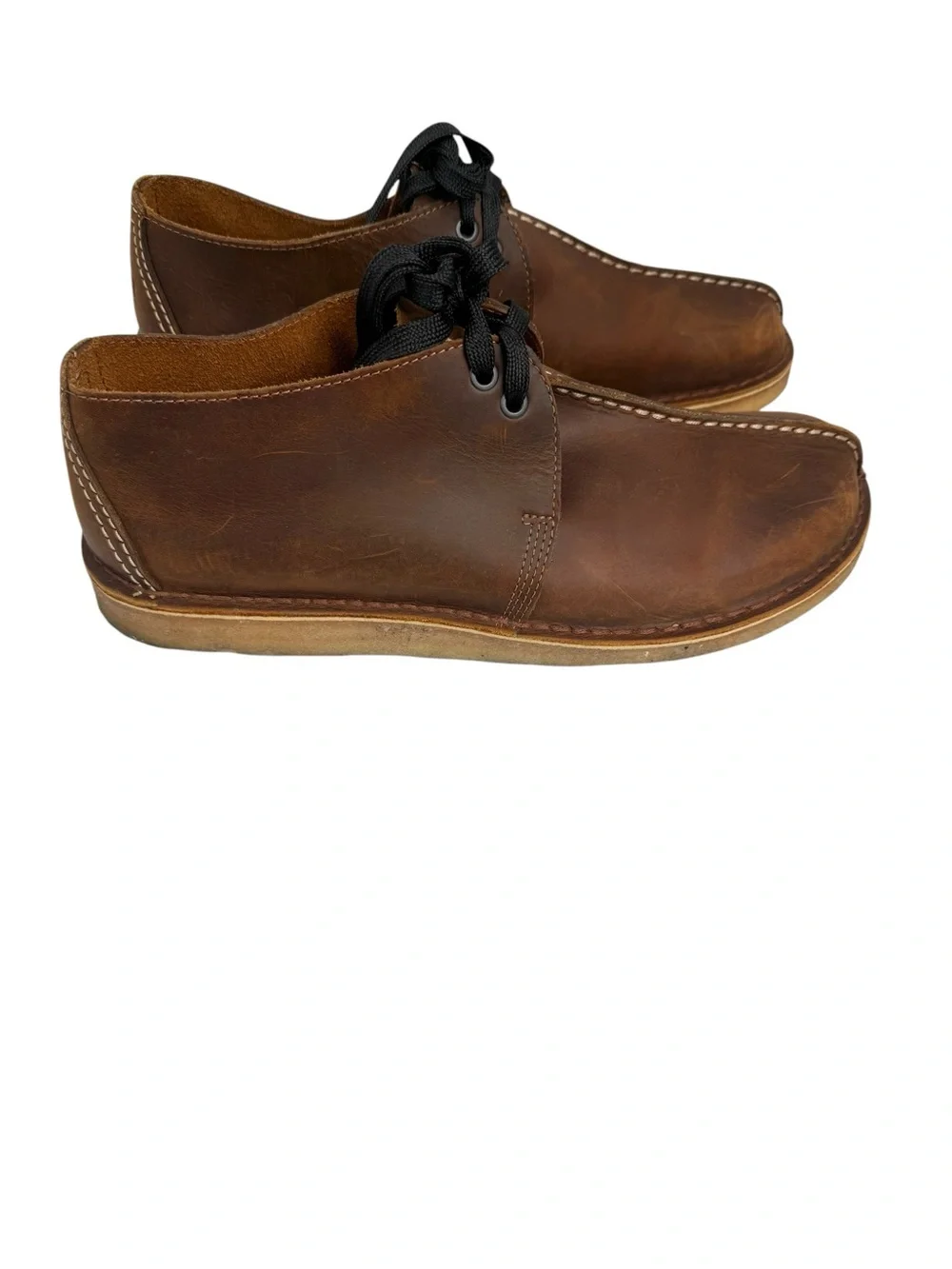 Clarks Desert Trek shoes leather crepe soles size 12